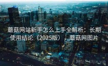 蘑菇网站新手怎么上手全解析：长期使用结论（2025版），蘑菇网图片