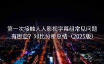 第一次接触人人影视字幕组常见问题有哪些？对比分析总结（2025版）