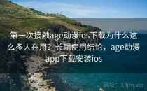 第一次接触age动漫ios下载为什么这么多人在用？长期使用结论，age动漫app下载安装ios