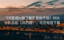 可可影视tv版下载更新快不快？对比分析总结（2025版），可可电视下载