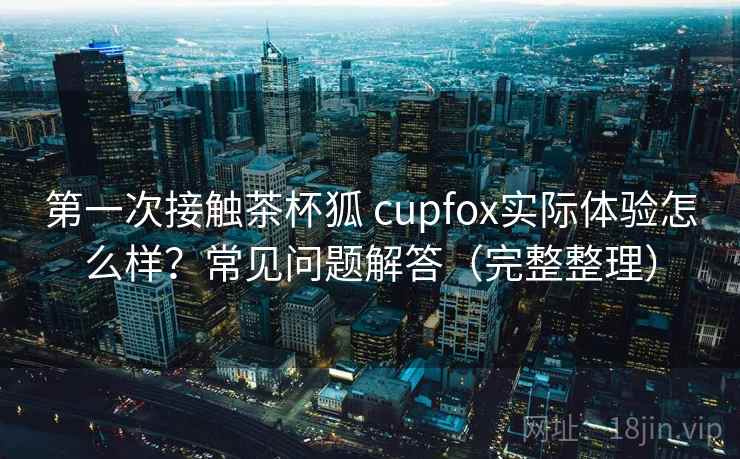 第一次接触茶杯狐 cupfox实际体验怎么样？常见问题解答（完整整理）  第2张