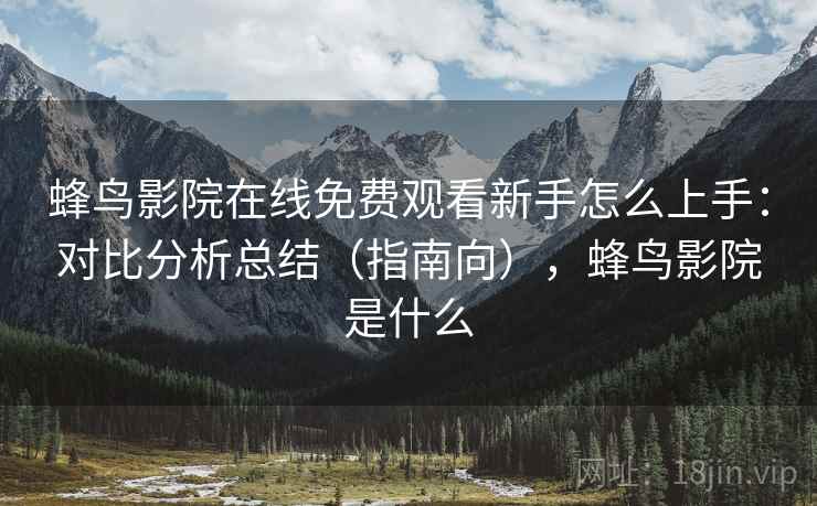 蜂鸟影院在线免费观看新手怎么上手：对比分析总结（指南向），蜂鸟影院是什么  第1张