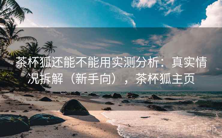 茶杯狐还能不能用实测分析:真实情况拆解(新手向),茶杯狐主页 第2张 茶杯狐还能不能用实测分析:真实情况拆解(新手向),茶杯狐主页 第2张