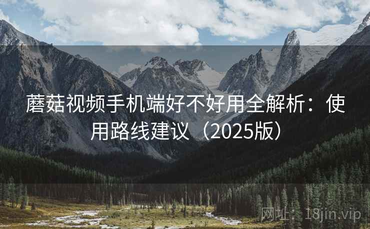 蘑菇视频手机端好不好用全解析:使用路线建议(2025版) 第1张 蘑菇视频手机端好不好用全解析:使用路线建议(2025版) 第1张